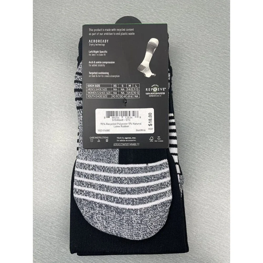 Youth Adidas Team Speed Sock Balck Size Small 13C-4Y